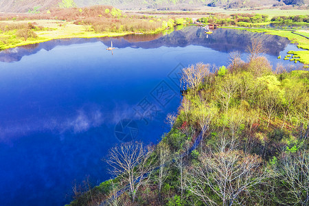 湖北神农架林区大九湖自然风景背景图片