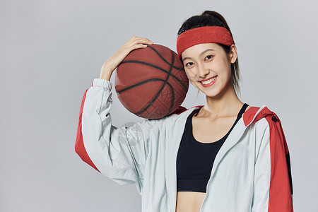 打篮球的女孩青春活力篮球女孩背景