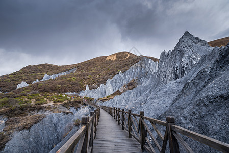 中国唯一高原石林景观四川甘孜墨石公园景区背景