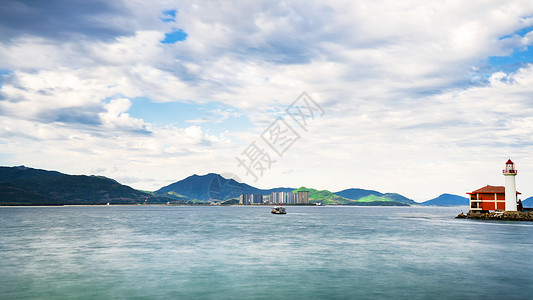 夏日海滨海南陵水分界洲岛海滨大海背景