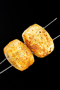 烤馒头肉类串串烧高清图片