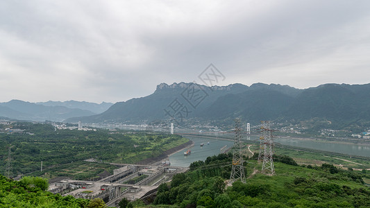 三峡大坝景区环境高清图片