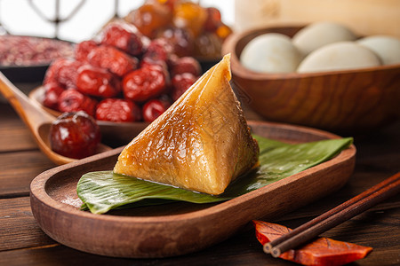 传统节日民俗端午节美味粽子背景