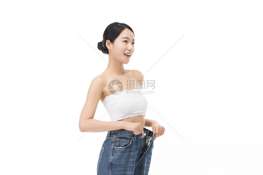 健康美丽女青年减肥成功图片