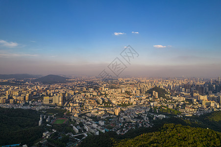 航拍广州城市建筑背景图片