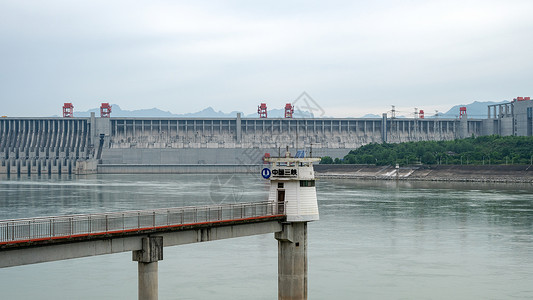 三峡旅游三峡大坝景区环境背景