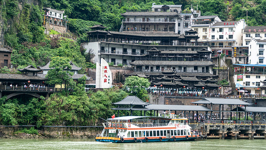 三峡旅游宜昌三峡人家景区背景