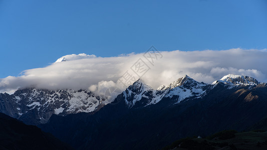 四川网红甘孜自治区理塘山川风景背景图片