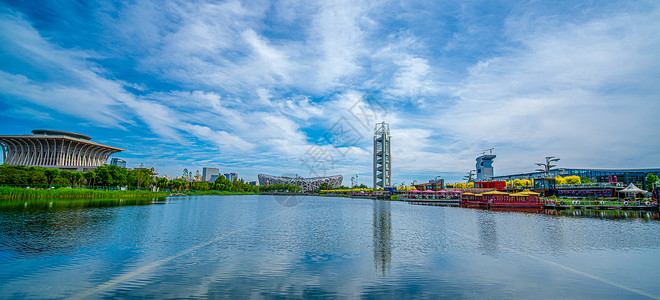 北京体育馆北京首都鸟巢体育馆建筑背景