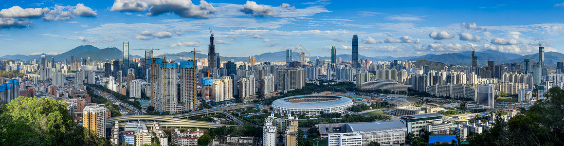 长景深圳城市建筑背景图片