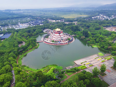 三坛印月5A风景区无锡灵山大佛五印坛城背景