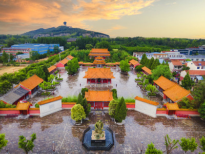 5A风景区芒砀山汉文化旅游区刘邦斩蛇园背景图片