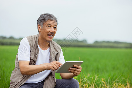 科学种植的农民形象图片