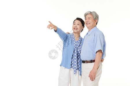 老年夫妻退休生活背景图片
