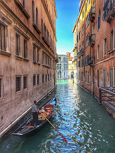 水城威尼斯贡多拉高清图片