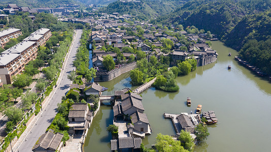 北京密云古北水镇背景