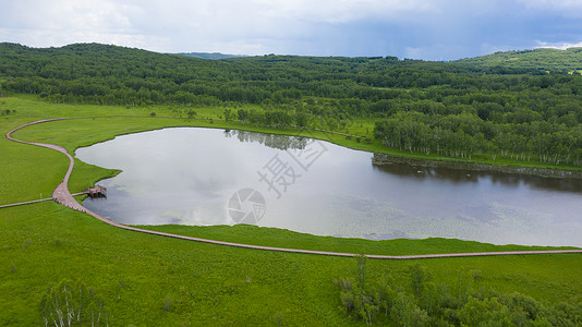 承德风景河北承德御道口森林草原夏季风光背景