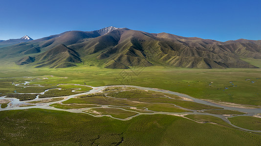 5A景点新疆巴音布鲁克草原湿地风光图片