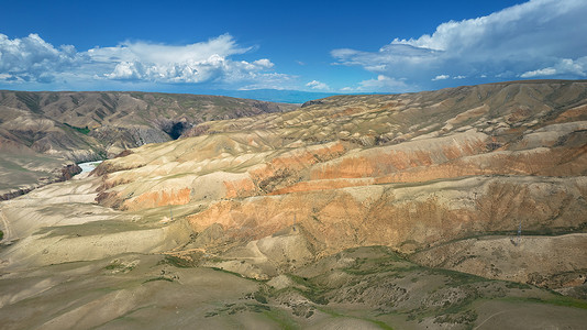 阔克苏峡谷5A航拍喀拉峻阔克苏大峡谷地质地貌背景