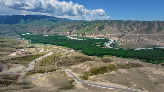 5A航拍喀拉峻阔克苏大峡谷景观区图片