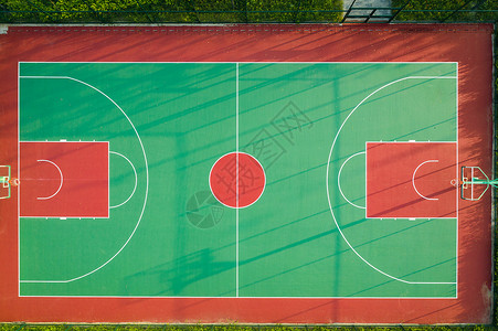 航拍体育馆室外篮球场背景图片