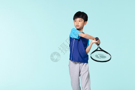 小孩打网球运动打网球的儿童背景