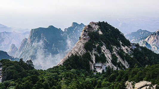 灵官峡华山景区无人机照片背景