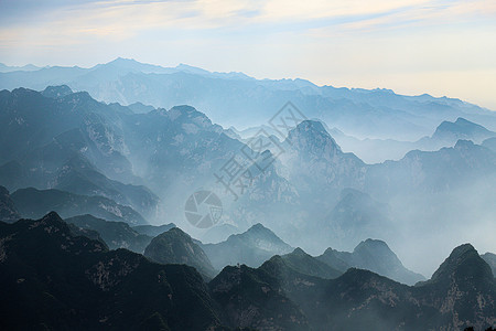 五大主峰华山景区无人机照片背景