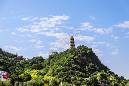 延安宝塔山背景图片