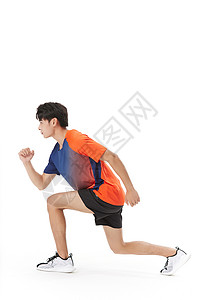 运动员跑步形象背景图片