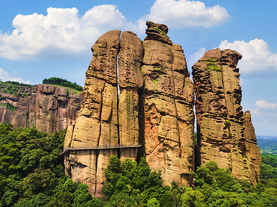 龟峰风景5A风景区弋阳龟峰背景