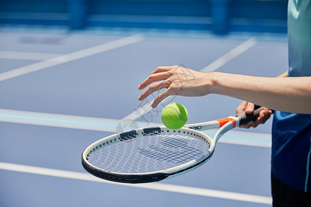 活动运动打网球手部特写背景