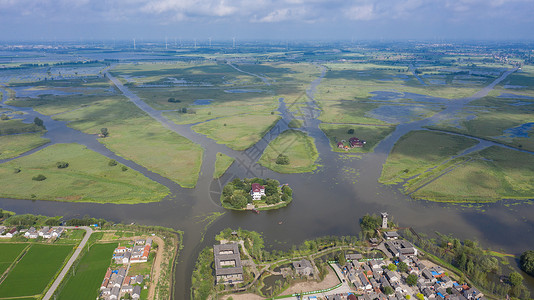 九龙小镇江苏建湖九龙口风光背景