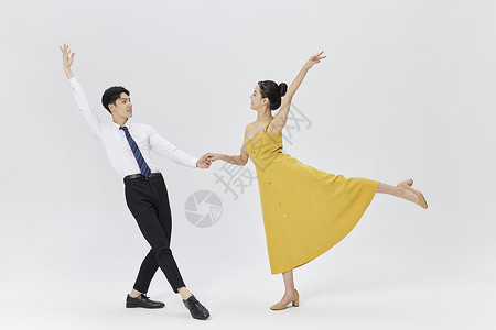 情侣双人舞蹈背景图片