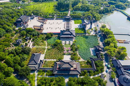 无锡影视基地中央电视台无锡三国水浒城景区背景