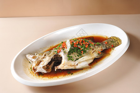 清蒸桂鱼   美食摄影背景图片