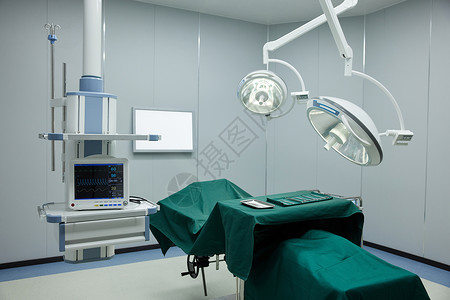 手术灯医院手术室手术病床场景背景