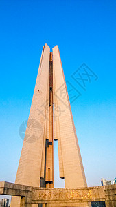 上海解放70周年上海市人民英雄纪念塔背景