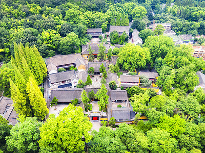 常熟地标虞山国家森林公园兴福禅寺背景图片