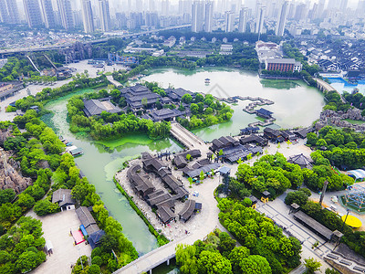 5A风景区春秋淹城景区古建筑背景图片