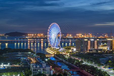 高速夜晚欢乐港湾背景