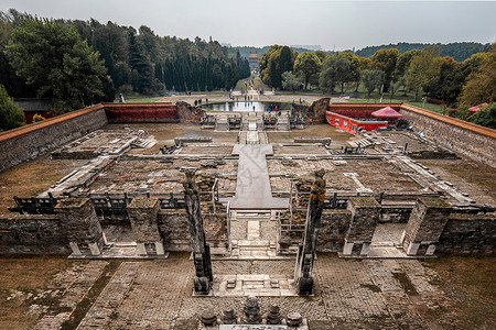 明显陵背景图片