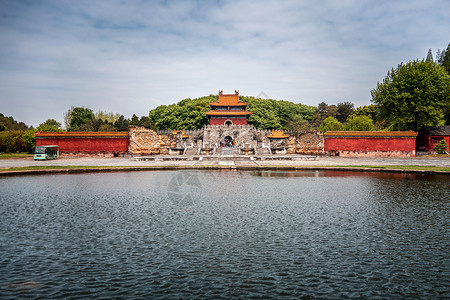 陵园明显陵背景