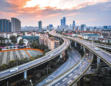 南京赛虹桥城市高架立交高清图片