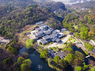 4A风景区新昌大佛寺寺庙背景图片