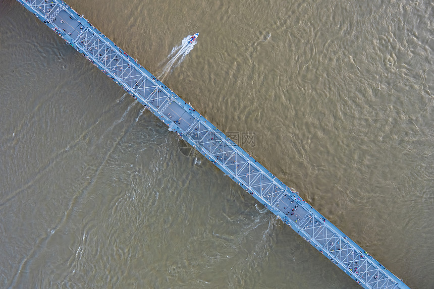 航拍兰州中山桥图片