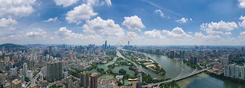 广州中轴线大气广州城市中轴线天河cbd广州塔背景