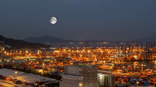 盐田区深圳盐田港背景