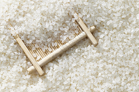 门口人工植物食材静物大米稻米背景