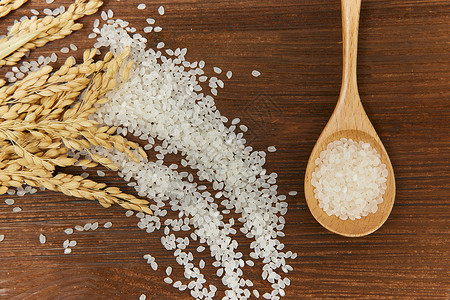 五常稻花香大米食材大米米粒谷类背景